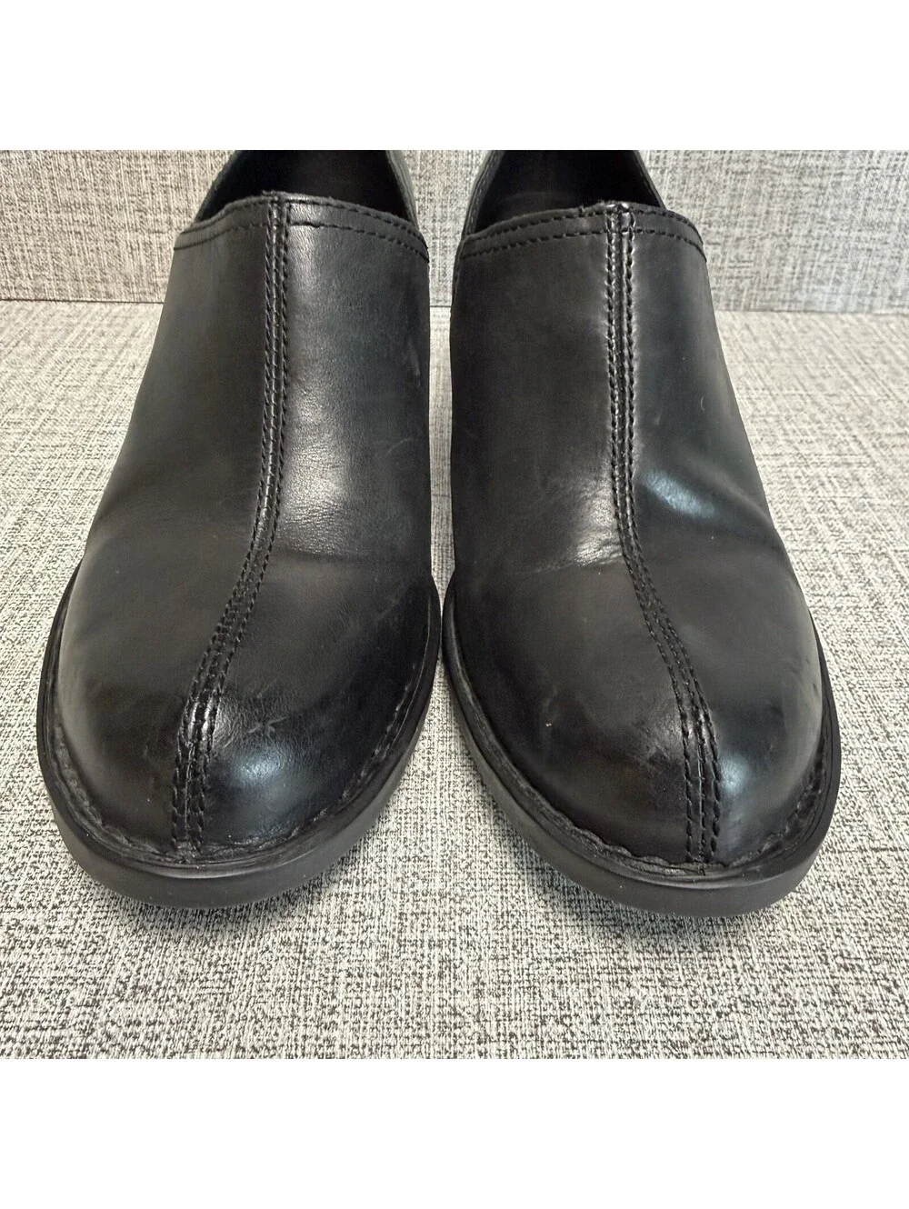 Born Booties Women's Sz 9.5 Black Leather Kerri Ankle Zipper Comfort Western